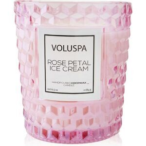 NIB Voluspa Rose Petal Ice Cream Candle | 6.5 oz | Sweet Floral Fragrance
